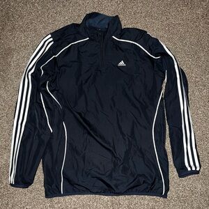 Adidas Vintage OG Dark Blue White Athletic Track Jacket M